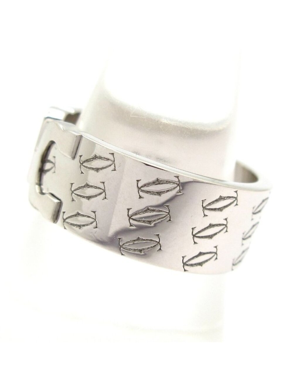 Cartier Ring 58 2C 18k White Gold Christmas Limited - Picture 9 of 11